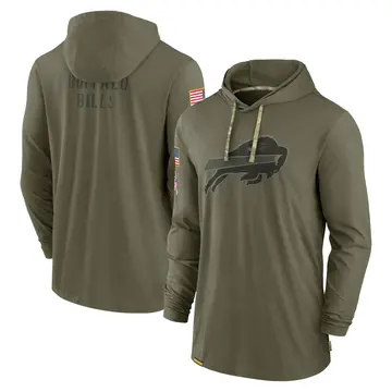 Buffalo Bills Nike Youth 2019 Salute to Service Therma Pullover Hoodie -  Khaki