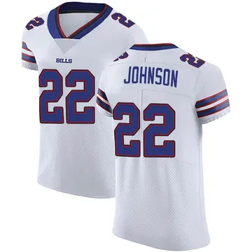 Men's Jersey Duke Johnson 22 Buffalo Bills White Vapor Limited Jersey -  Bluefink