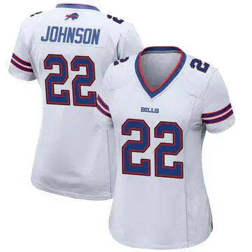 Men's Jersey Duke Johnson 22 Buffalo Bills White Vapor Limited Jersey -  Bluefink