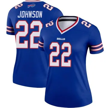 Duke Johnson 22 Buffalo Bills Super Bowl LVII Logo Game Player Men Jersey -  Royal Jersey - Bluefink