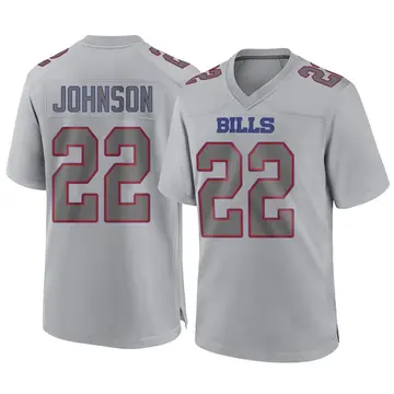 Men's Jersey Duke Johnson 22 Buffalo Bills White Vapor Limited